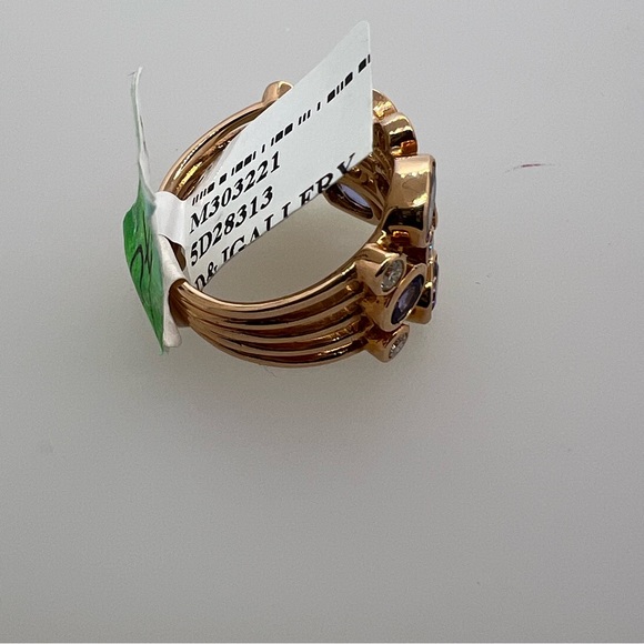 14k Rose Gold Diamond & Tanzanite Ring - Picture 10 of 10